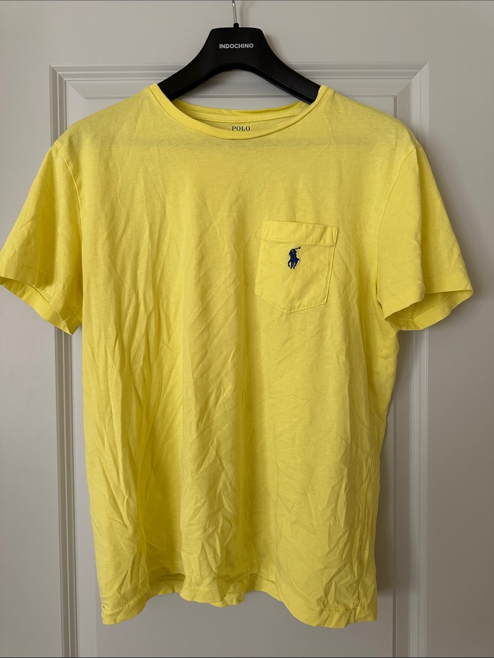 Polo by Ralph Lauren Yellow Pocket Tee with Navy Pony
